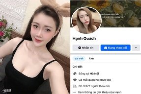 Hạnh Quách và người yêu 